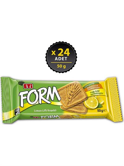 Eti Form Limon Lifli Kepekli Bisküvi 50 g x 24 Adet