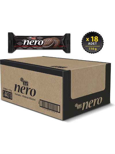 Eti Nero Kakaolu Bisküvi 110 g x 18 Adet