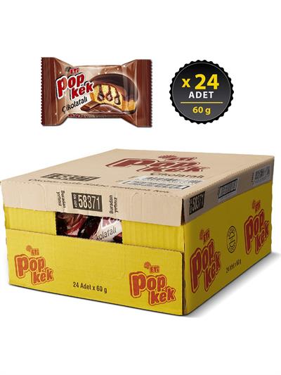 Eti Popkek Çikolatalı Kek 60 gr x 24 Adet