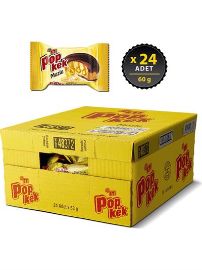 Eti Popkek Muzlu Kek 60 gr x 24 Adet