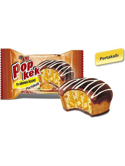 Eti Popkek Portakallı Kek 60 gr x 24 Adet
