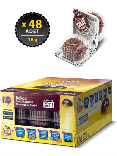 Eti Puf Kakaolu Bisküvi 18 gr x 48 Adet