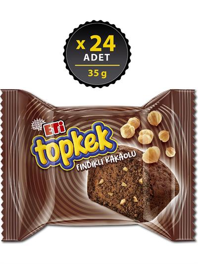 Eti Topkek Fındıklı Kakaolu Kek 35 gr x 24 Adet