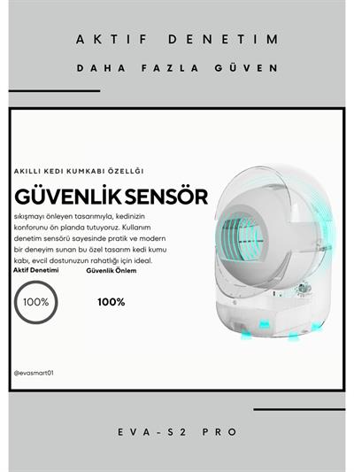 Eva Smart EVA-s2 Pro Akıllı Kedi Tuvaleti