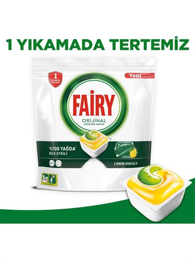 Fairy Hepsi Bir Arada Bulaşık Makinesi Deterjanı Tableti Limon Kokulu 140 Yıkama