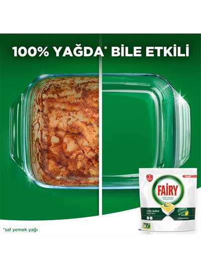 Fairy Hepsi Bir Arada Bulaşık Makinesi Deterjanı Tableti Limon Kokulu 120 Yıkama