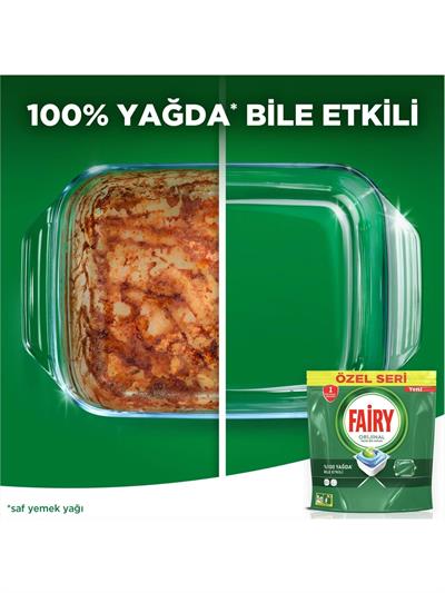 Fairy Orijinal 90 Yıkama Bulaşık Makinesi Deterjanı Tableti Özel Seri
