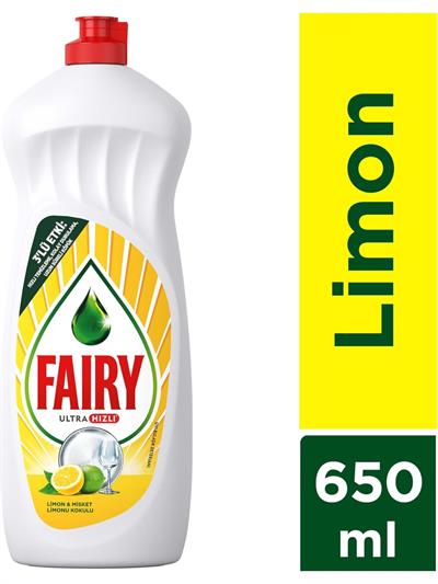 Fairy Orijinal Sıvı Bulaşık Deterjanı 650 ml Limon Kokulu