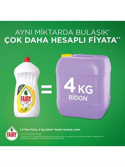 Fairy Orijinal Sıvı Bulaşık Deterjanı 650 ml Limon Kokulu