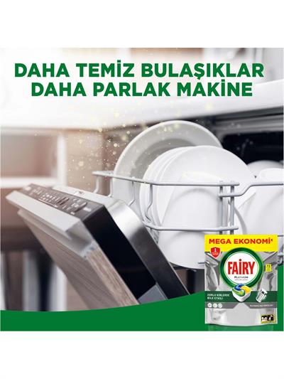 Fairy Platinum Bulaşık Makinesi Deterjanı Tableti Limon Kokulu 72 Yıkama