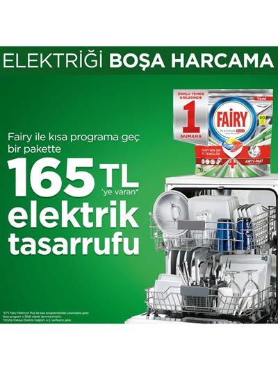 Fairy Platinum Plus Bulaşık Makinesi Deterjanı Tableti 75 Yıkama Özel Seri