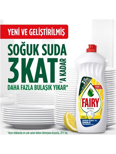 Fairy Temiz ve Ferah Sıvı Bulaşık Deterjanı 650 ml Portakal Kokulu