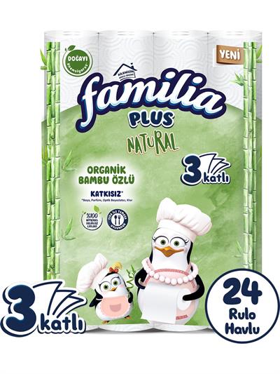 Familia Plus Natural Kağıt Havlu 24 Rulo