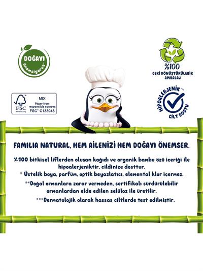 Familia Plus Natural Tuvalet Kağıdı 48 Rulo (16 Rulo x 3 Paket)