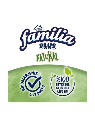 Familia Plus Natural Tuvalet Kağıdı 48 Rulo (16 Rulo x 3 Paket)