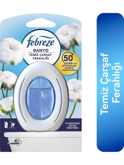 Febreze Hava Ferahlatıcı Banyo Oda Kokusu Temiz Çarşaf Ferahlığı