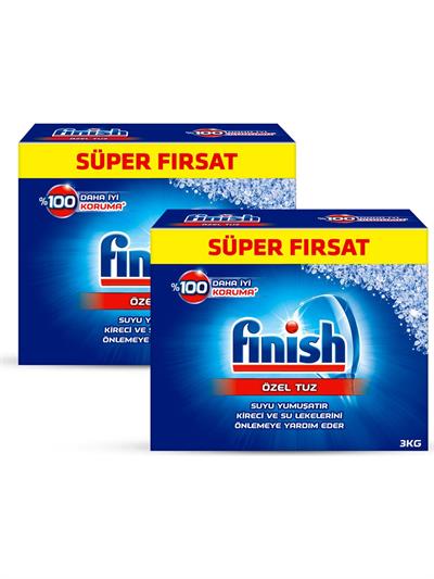 Finish Bulaşık Makinesi Tuzu 3000 gr x 2 Adet