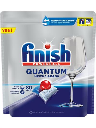 Finish Quantum 80 Kapsül Bulaşık Makinesi Deterjanı Tableti