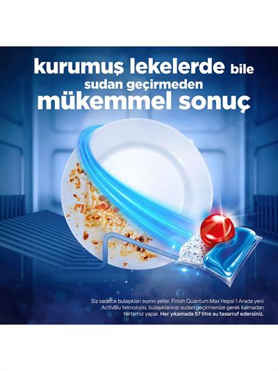 Finish Quantum Max Bulaşık Makinesi Deterjanı Tableti