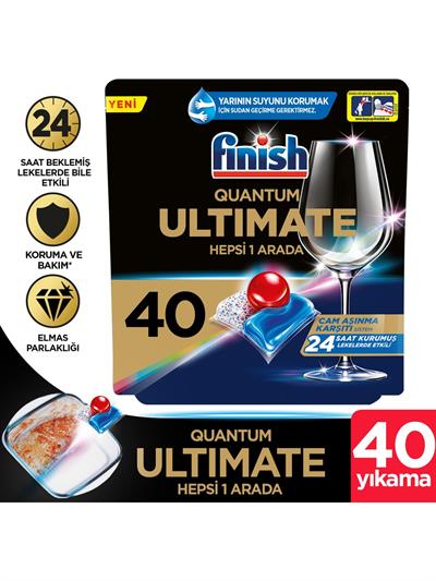 Finish Quantum Ultimate Bulaşık Makinesi Deterjanı Tableti 40 adet