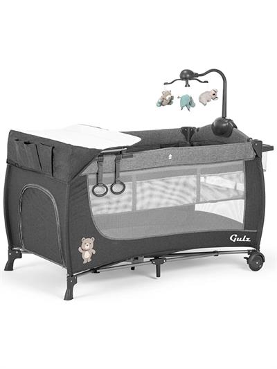 Gulz Elite Dönenceli Sallanır Oyun Parkı Bebek Beşik 70x120 Cm