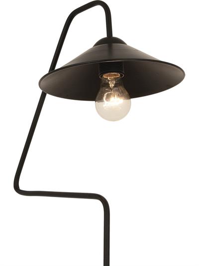 Helga Siyah Modern Tasarım Retro Metal Lambader