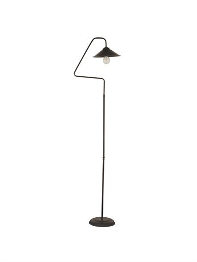 Helga Siyah Modern Tasarım Retro Metal Lambader