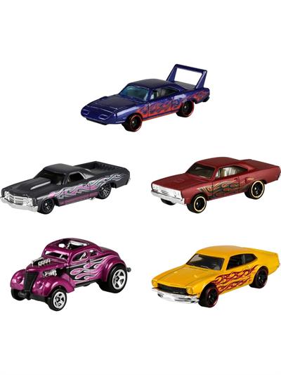 Hot Wheels Beşli Araba Seti - Oyuncak Araba Koleksiyonu, 1:64 Ölçek