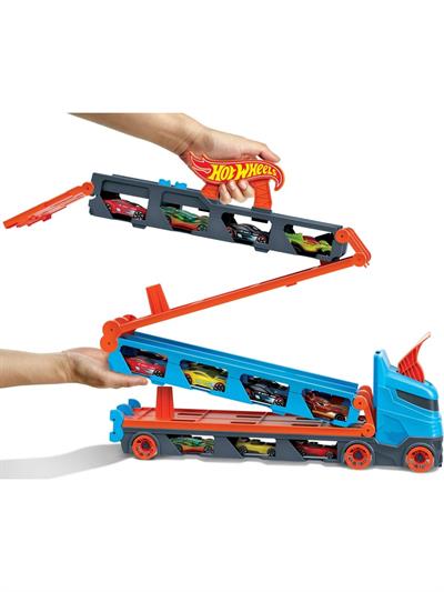 Hot Wheels Sürat Pistli Tır, 3 Adet 1:64 Ölçekli Araba İçerir