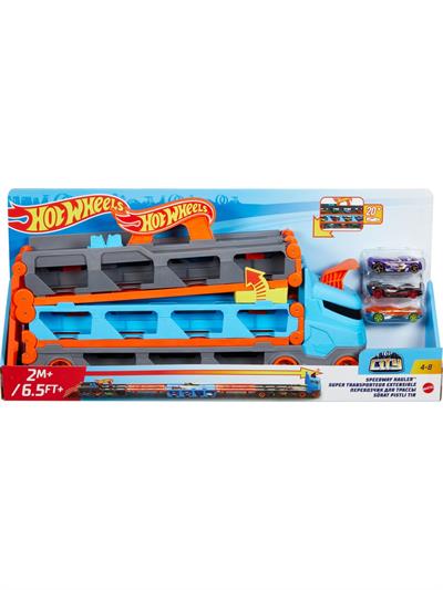Hot Wheels Sürat Pistli Tır, 3 Adet 1:64 Ölçekli Araba İçerir