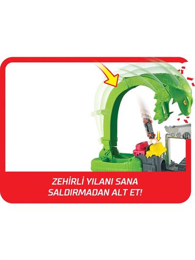 Hot Wheels Zehirli Yılanla Çarpışma Oyun Seti