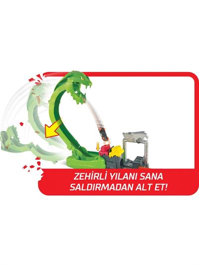 Hot Wheels Zehirli Yılanla Çarpışma Oyun Seti