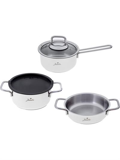 Jumbo Lyon 4 Parça Midi Çelik Tencere Seti