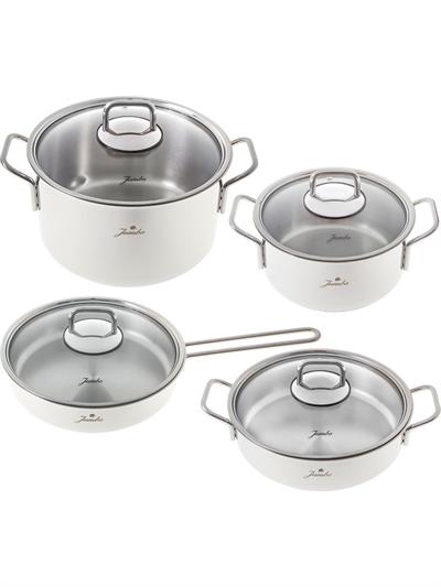 Jumbo Lyon 7 Parça Çelik Tencere Seti