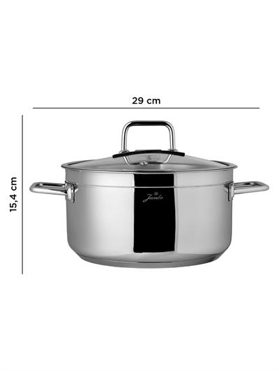 Jumbo Modena 8 Parça Çelik Tencere Seti