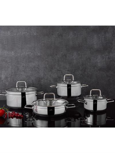 Jumbo Modena 8 Parça Çelik Tencere Seti