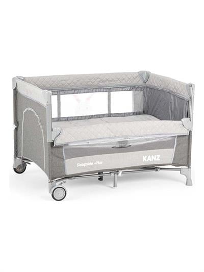 Kanz Sleepside +Plus Anne Yanı Park Yatak ve Oyun Parkı Gri