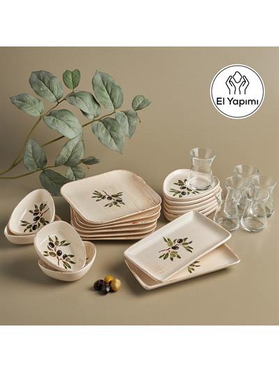 Karaca Alyvia 24 Parça 6 Kişilik Kahvaltı/Servis Takımı