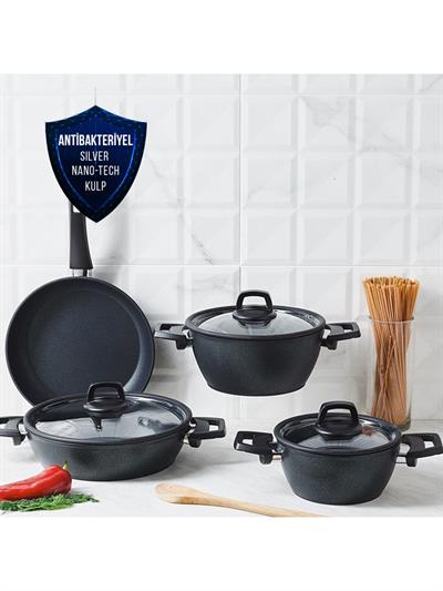 Karaca BioDiamond Antibakteriyel Powerful 7 Parça Tencere Seti