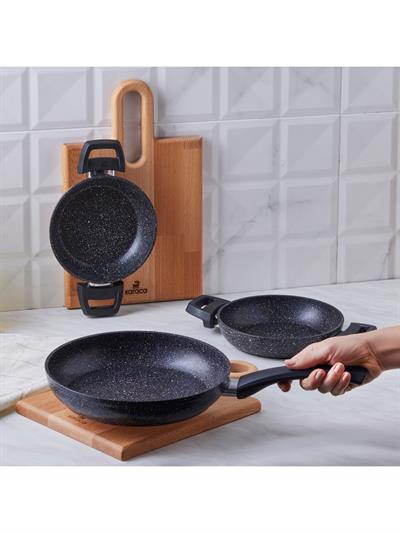 Karaca Biogranit Dide 3 lü Tava Sahan Seti