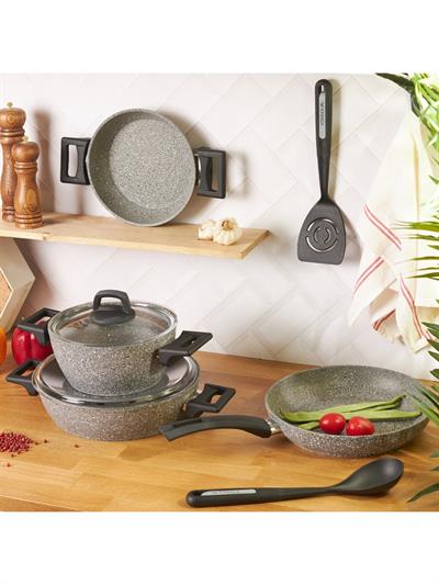 Karaca Biogranit Stella 8 Parça Servis Hediyeli Tencere Seti
