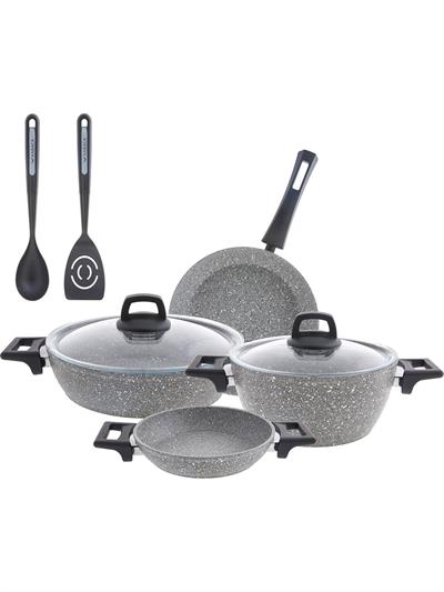 Karaca Biogranit Stella 8 Parça Servis Hediyeli Tencere Seti