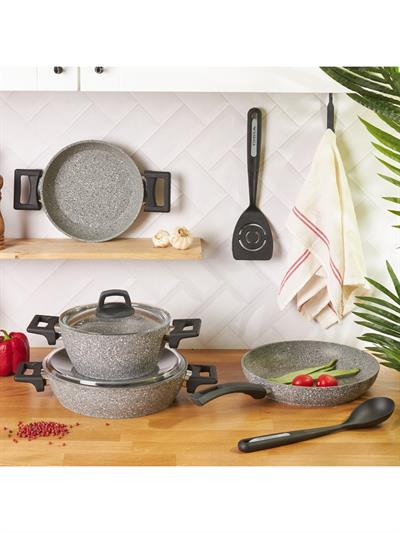 Karaca Biogranit Stella 8 Parça Servis Hediyeli Tencere Seti