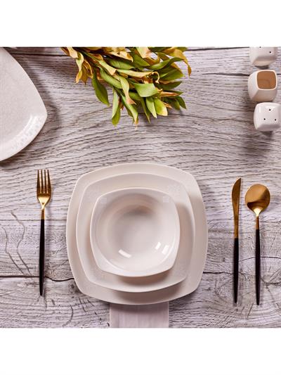 Karaca Deren 57 Parça 12 Kişilik Porselen Yemek Takımı