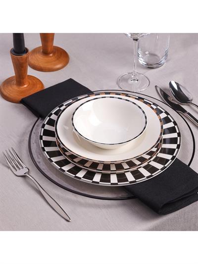 Karaca Elegance Bone Aries 24 Parça 6 Kişilik Yemek Takımı
