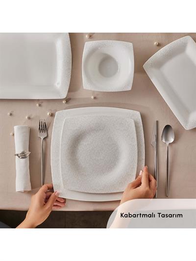 Karaca Fine Pearl Helen 62 Parça 12 Kişilik Yemek Takımı