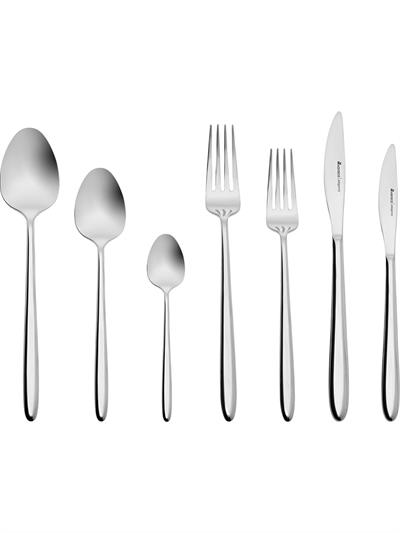 Karaca Flow 84 Parça 12 Kişilik Çatal Kaşık Bıçak Takımı Elegance Kutulu