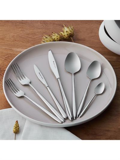 Karaca Flow 84 Parça 12 Kişilik Çatal Kaşık Bıçak Takımı Elegance Kutulu