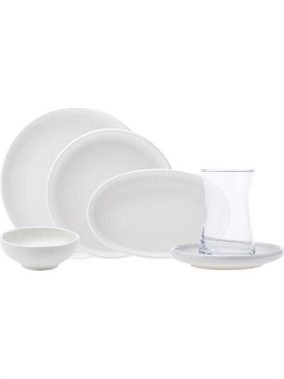 Karaca Forever Bone Cordelia 26 Parça 6 Kişilik Kahvaltı Takımı