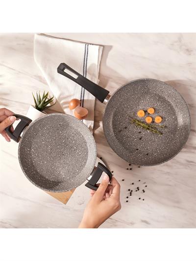 Karaca Gris Bio Granit Tava ve Sahan Seti